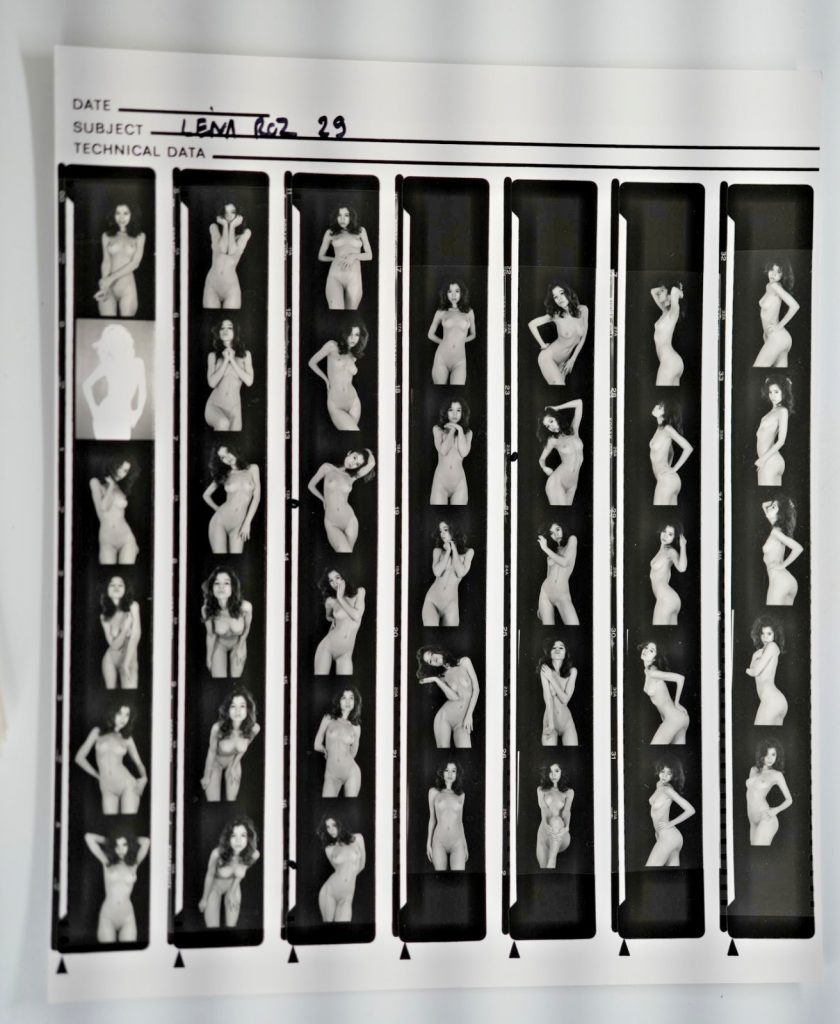 TIRAGE PHOTO Argentique planche contact nu artistique femme nue 24X29cm 1980