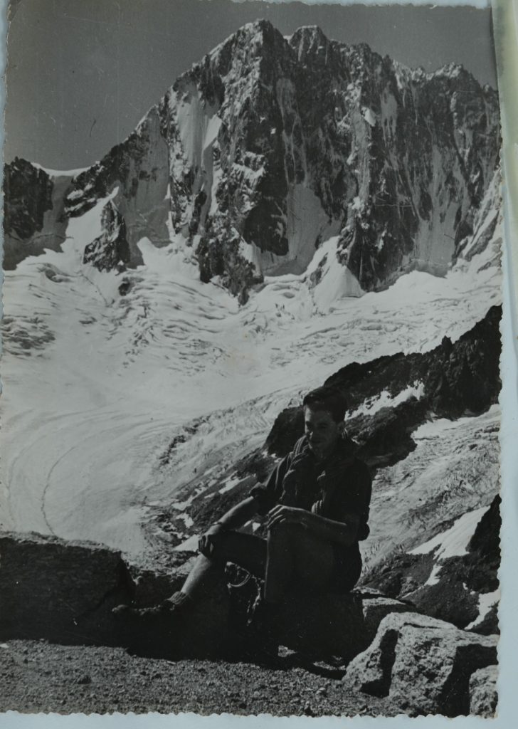 TIRAGE PHOTO Argentique	France	alpiniste amateur à Chamonix	10x15cm	1940