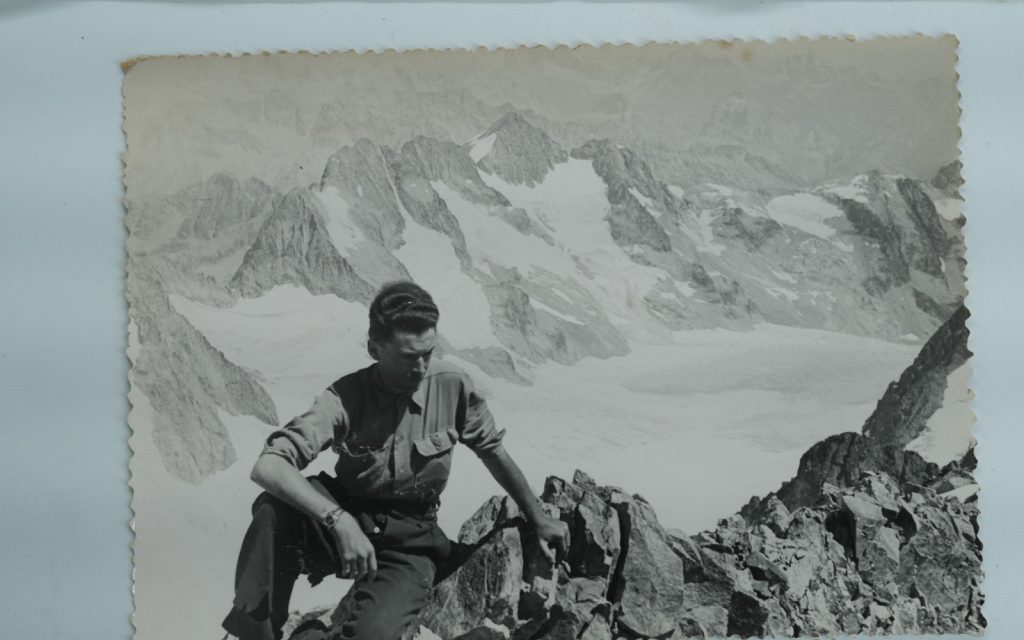 TIRAGE PHOTO Argentique	France	alpiniste amateur à Chamonix	10x15cm	1940