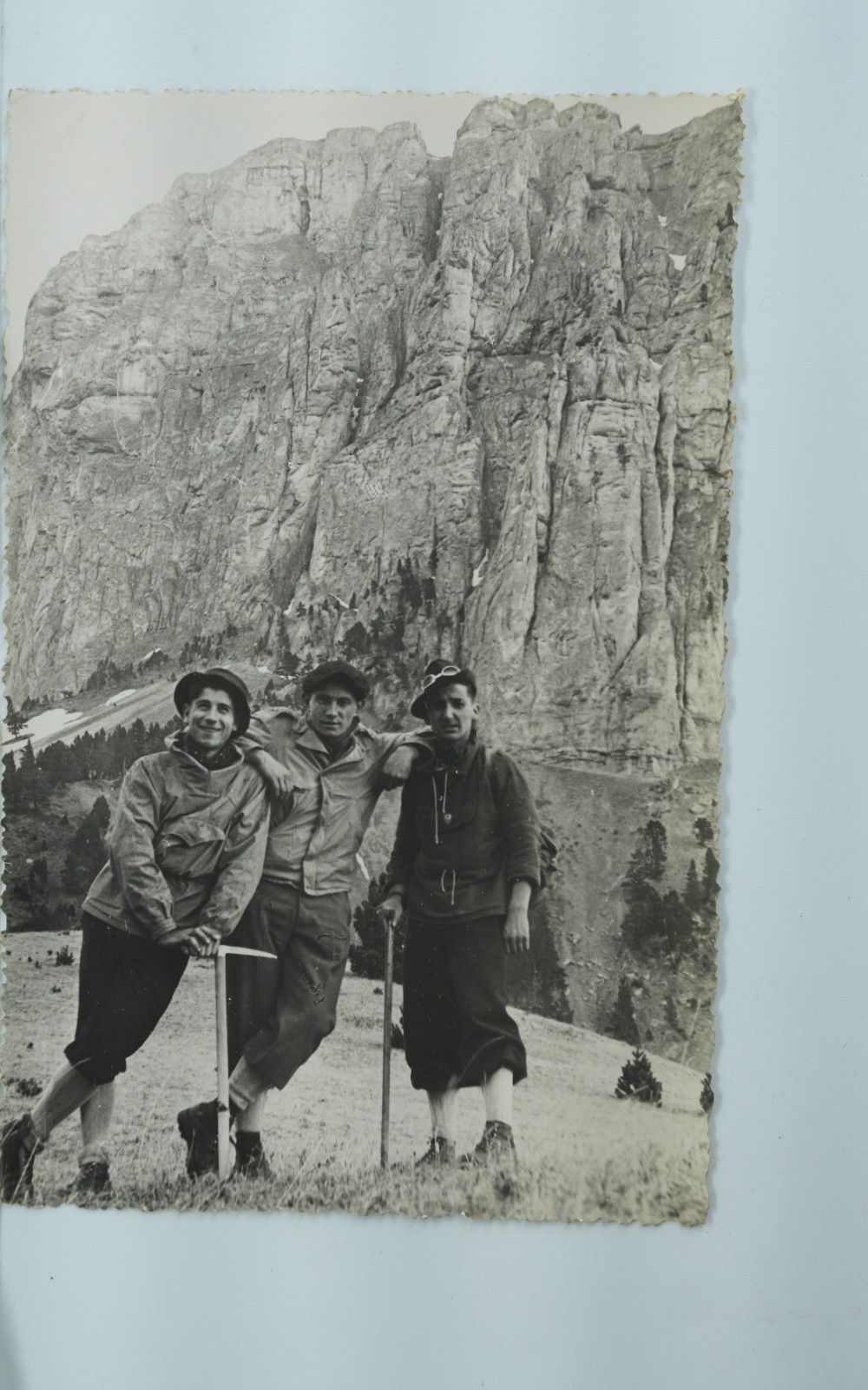 TIRAGE PHOTO Argentique France alpiniste amateur à Chamonix 10x15cm 1940