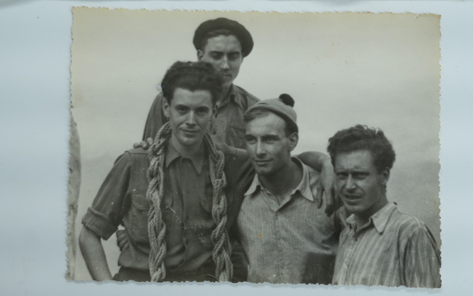 TIRAGE PHOTO Argentique France alpiniste amateur à Chamonix 10x15cm 1940