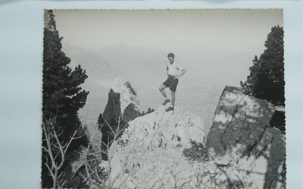 TIRAGE PHOTO Argentique	France	alpiniste amateur à Chamonix	10x15cm	1940