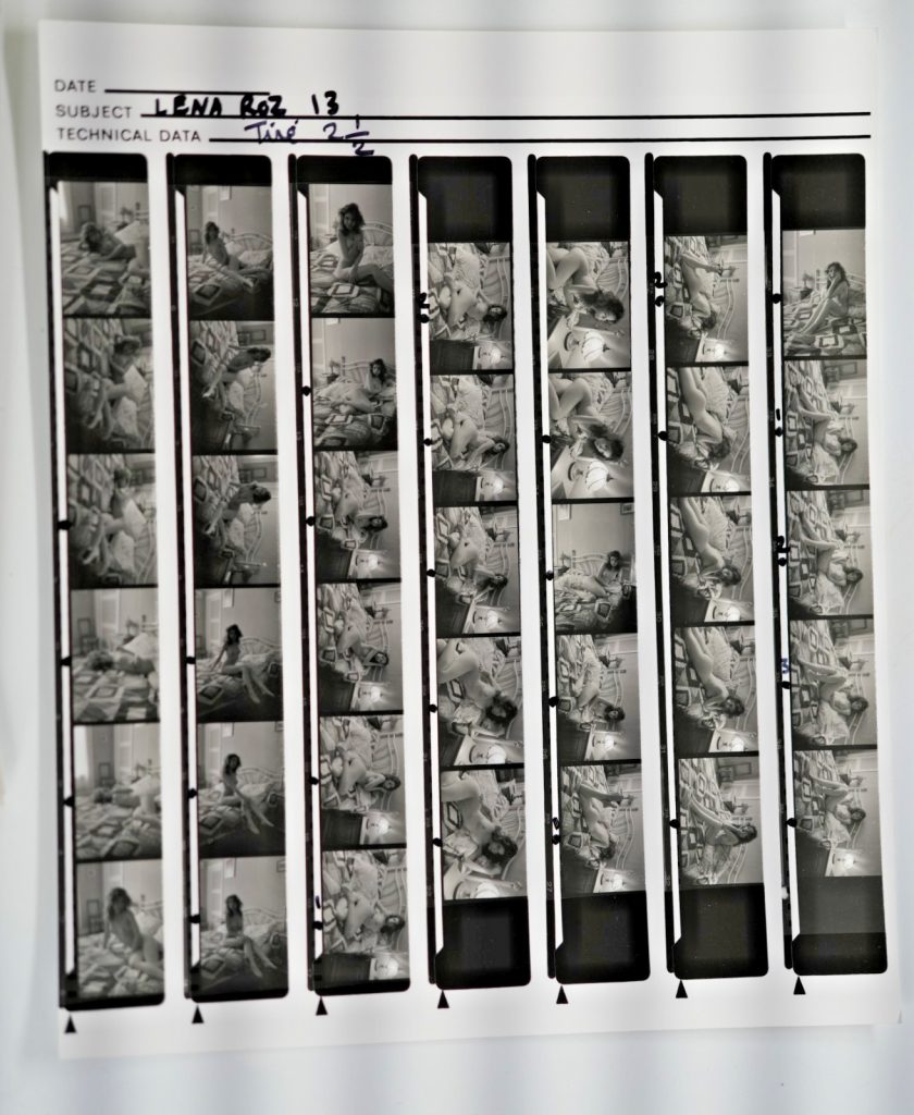 TIRAGE PHOTO Argentique planche contact nu artistique femme nue 24X29cm 1980