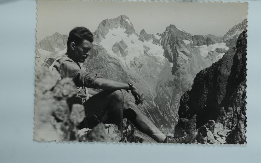 TIRAGE PHOTO Argentique	France	alpiniste amateur à Chamonix	10x15cm	1940