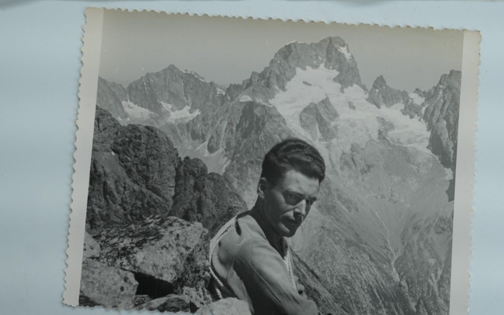 TIRAGE PHOTO Argentique	France	alpiniste amateur à Chamonix	10x15cm	1940