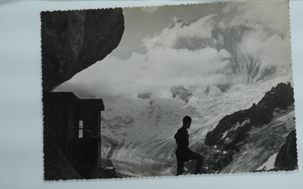 TIRAGE PHOTO Argentique	France	alpiniste amateur à Chamonix	10x15cm	1940