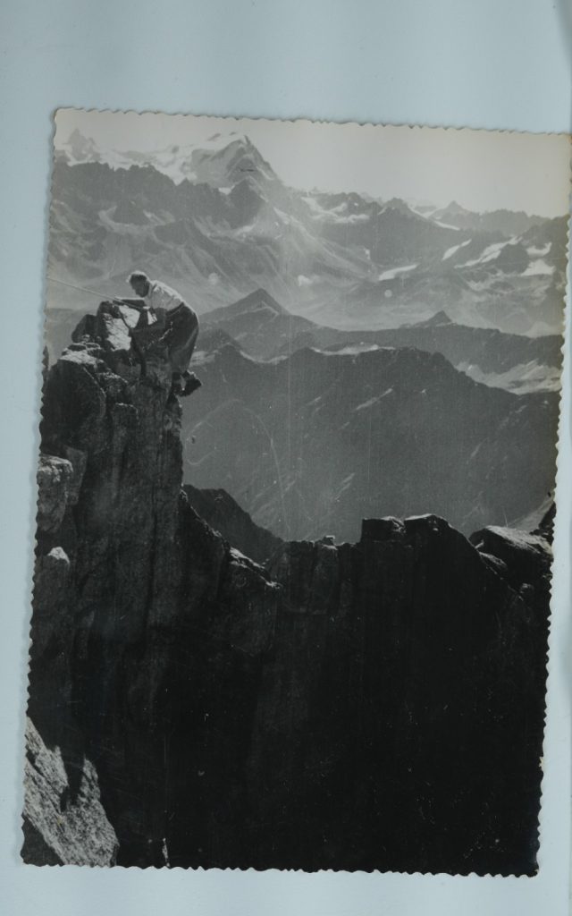 TIRAGE PHOTO Argentique	France	alpiniste amateur à Chamonix	10x15cm	1940