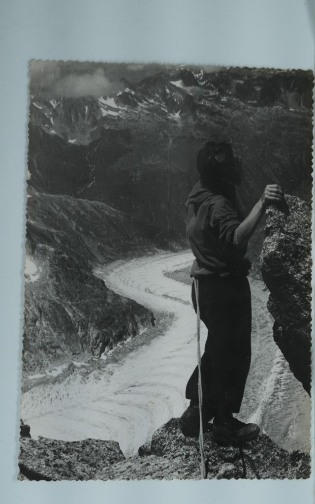 TIRAGE PHOTO Argentique	France	alpiniste amateur à Chamonix	10x15cm	1940