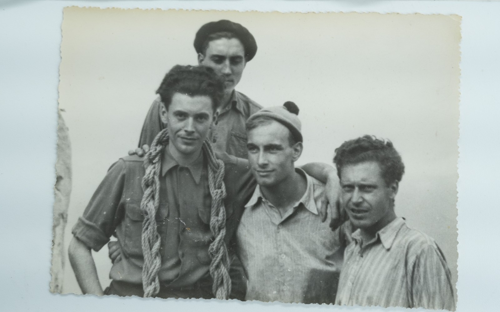 TIRAGE PHOTO Argentique France alpiniste amateur à Chamonix 10x15cm 1940