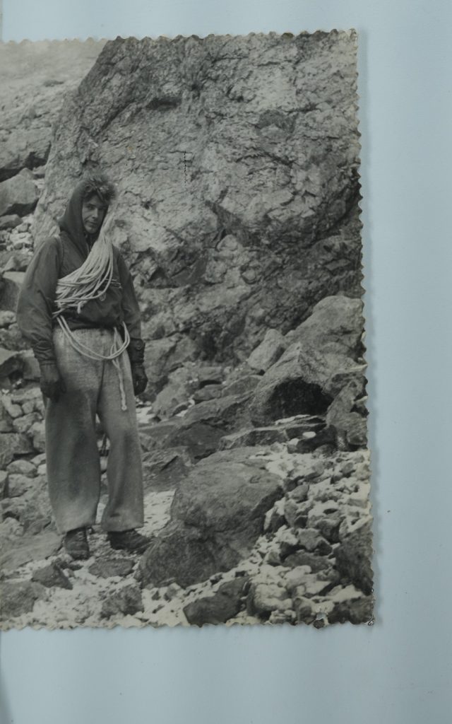 TIRAGE PHOTO Argentique France alpiniste amateur à Chamonix 10x15cm 1940