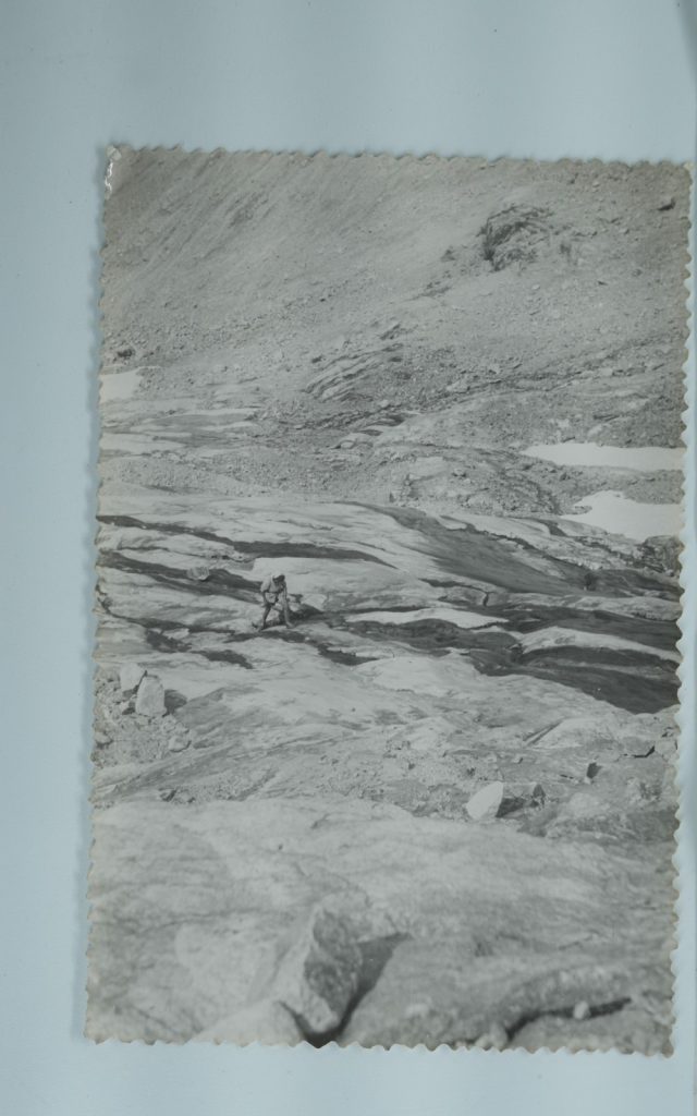 TIRAGE PHOTO Argentique France alpiniste amateur à Chamonix 10x15cm 1940