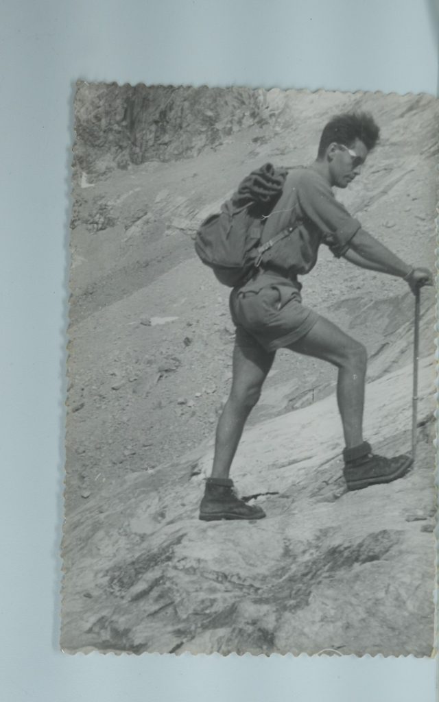 TIRAGE PHOTO Argentique France alpiniste amateur à Chamonix 10x15cm 1940