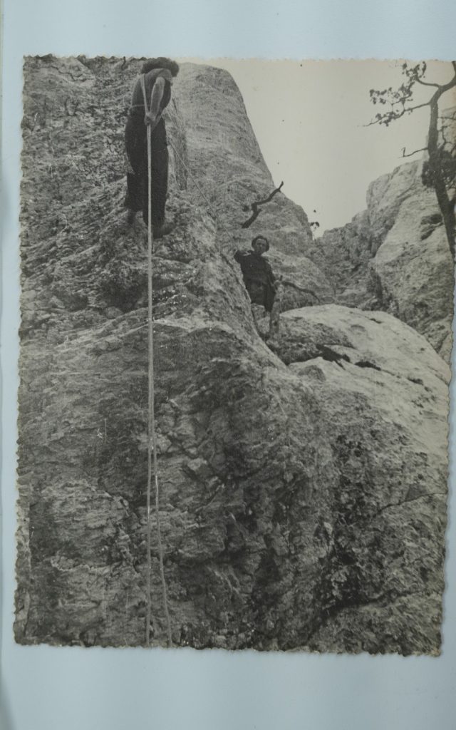 TIRAGE PHOTO Argentique France alpiniste amateur à Chamonix 10x15cm 1940
