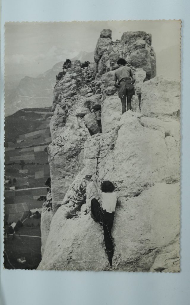 TIRAGE PHOTO Argentique France alpiniste amateur à Chamonix 10x15cm 1940