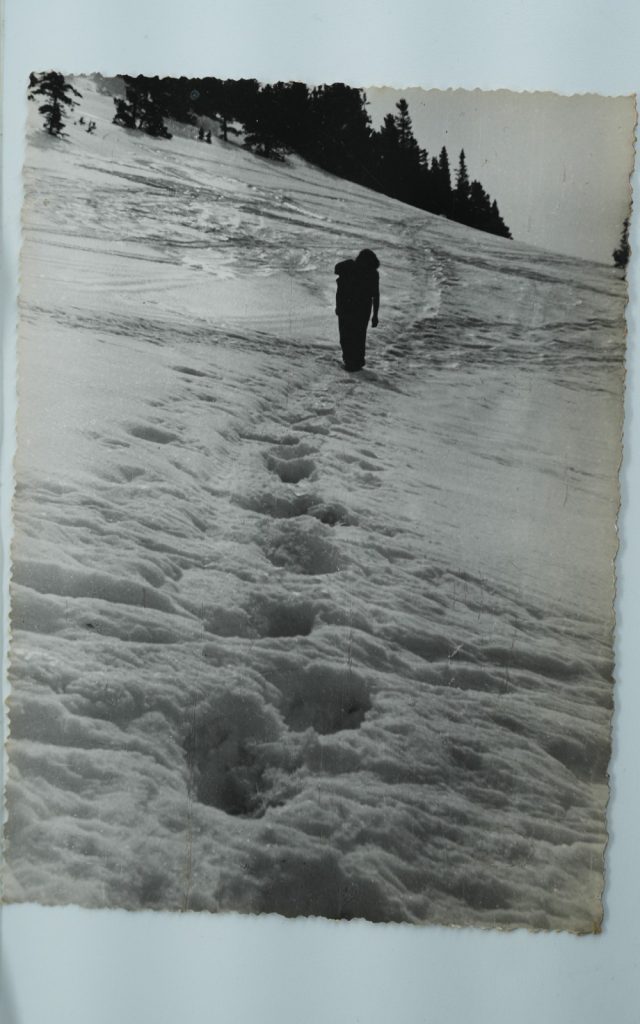TIRAGE PHOTO Argentique France alpiniste amateur à Chamonix 10x15cm 1940