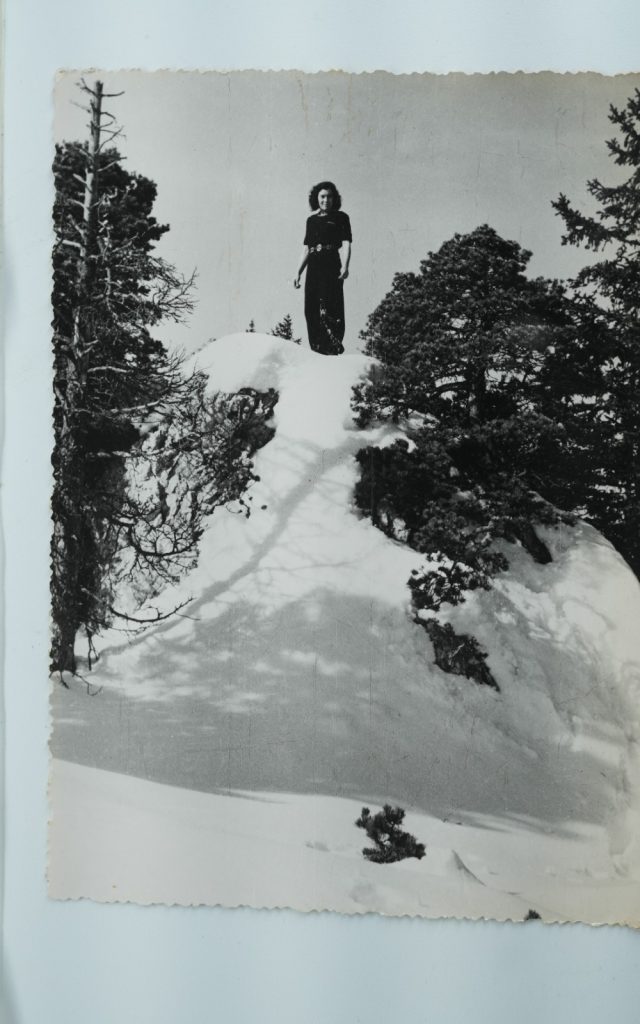 TIRAGE PHOTO Argentique France alpiniste amateur à Chamonix 10x15cm 1940