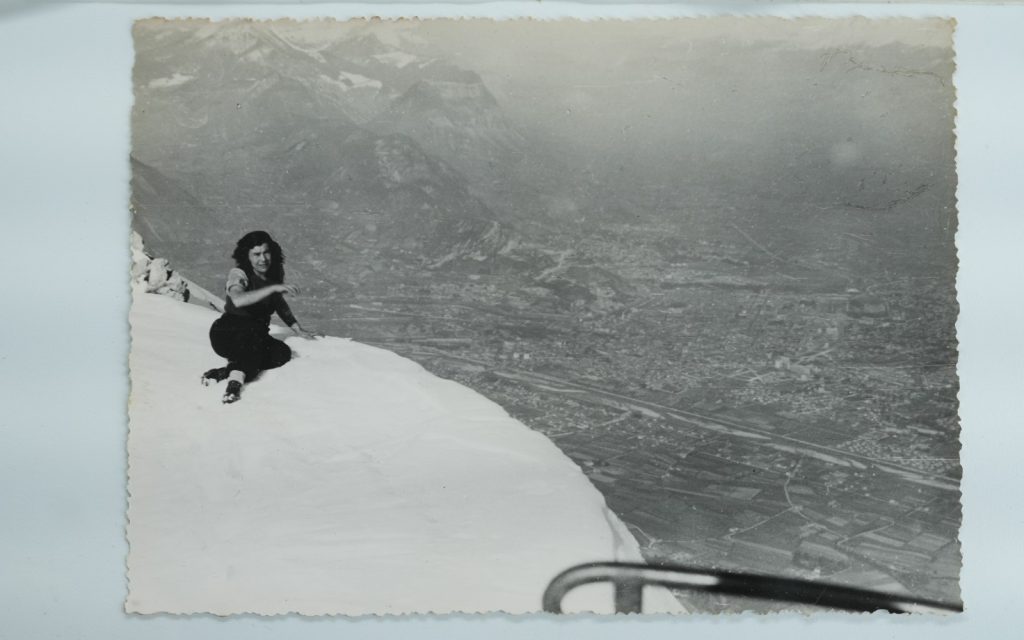 TIRAGE PHOTO Argentique France alpiniste amateur à Chamonix 10x15cm 1940