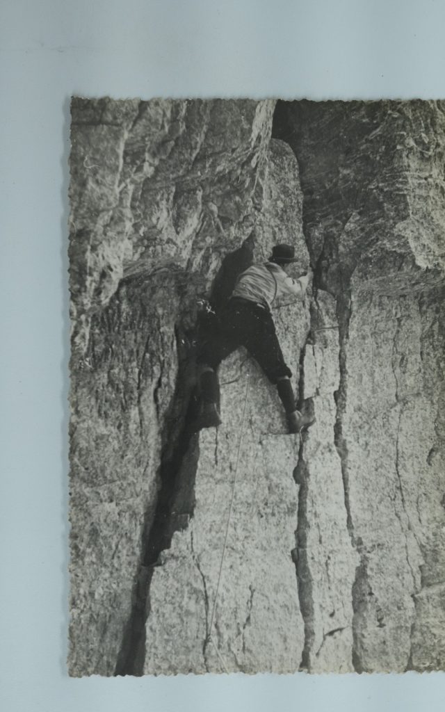 TIRAGE PHOTO Argentique France alpiniste amateur à Chamonix 10x15cm 1940