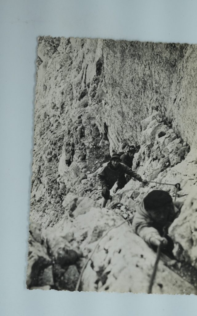 TIRAGE PHOTO Argentique France alpiniste amateur à Chamonix 10x15cm 1940