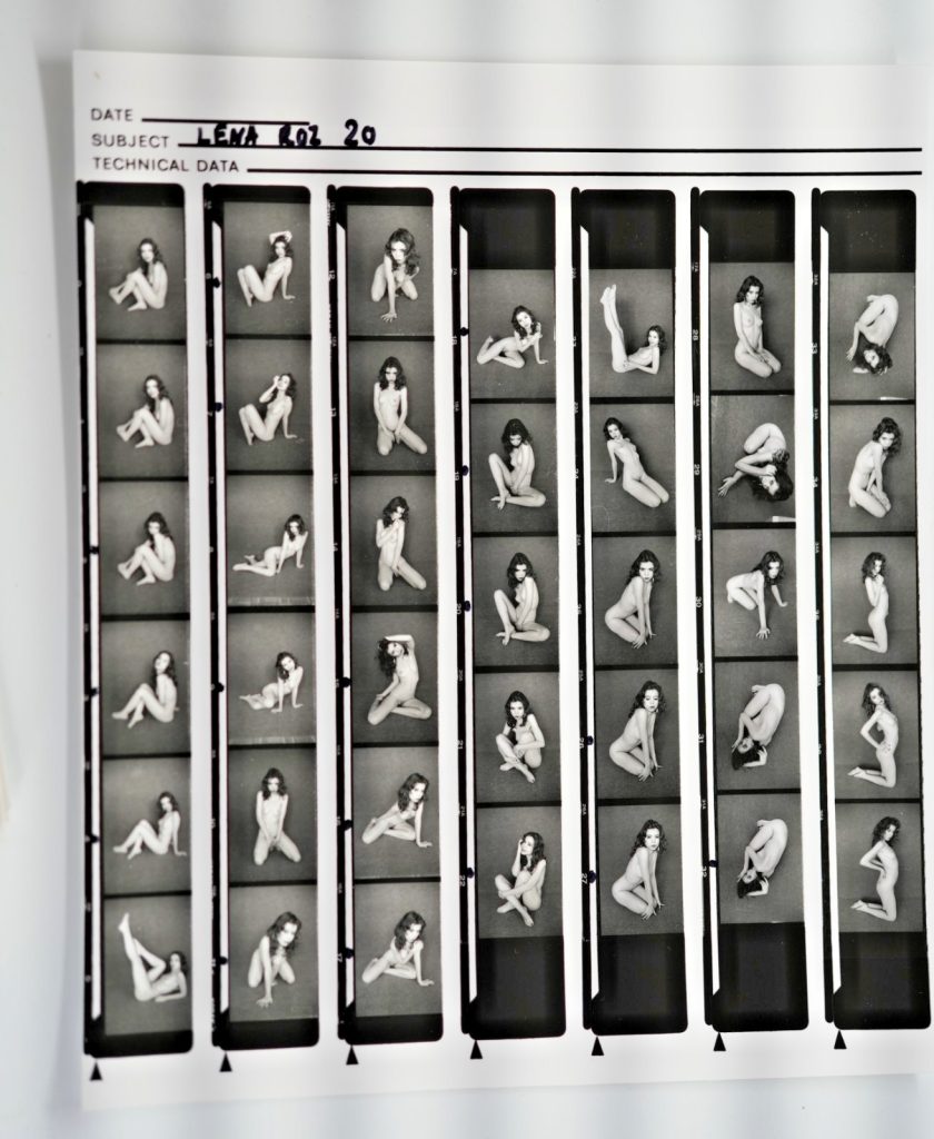 TIRAGE PHOTO Argentique planche contact nu artistique femme nue 24X29cm 1980
