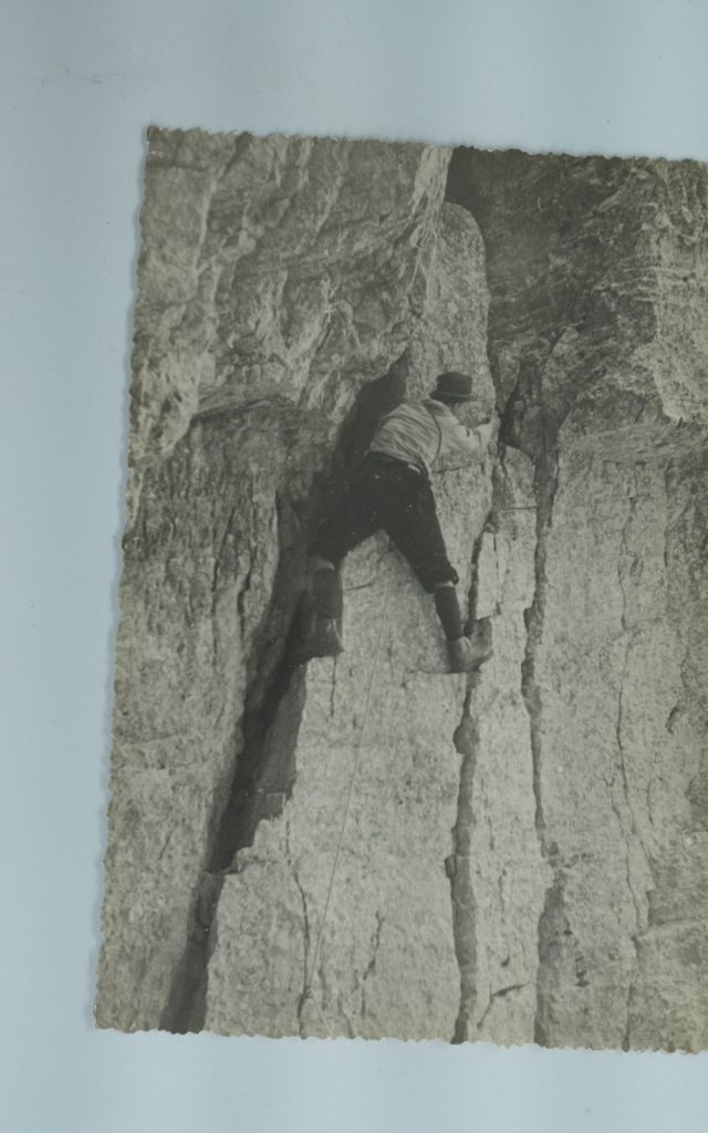 TIRAGE PHOTO Argentique France alpiniste amateur à Chamonix 10x15cm 1940