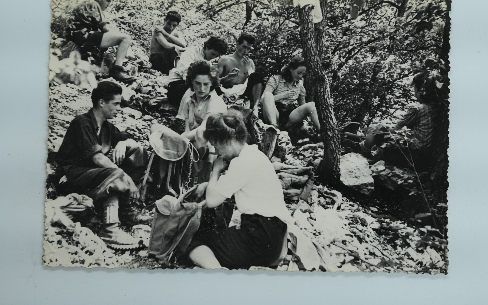 TIRAGE PHOTO Argentique France alpiniste amateur à Chamonix 10x15cm 1940