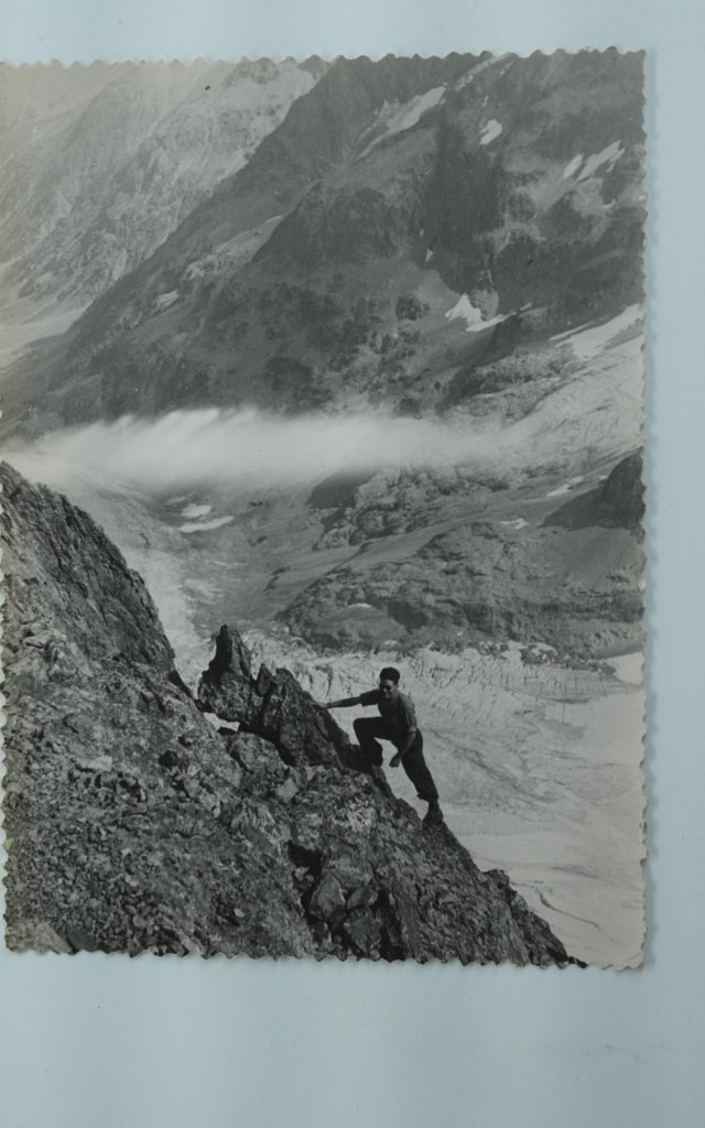 TIRAGE PHOTO Argentique	France	alpiniste amateur à Chamonix	10x15cm	1940