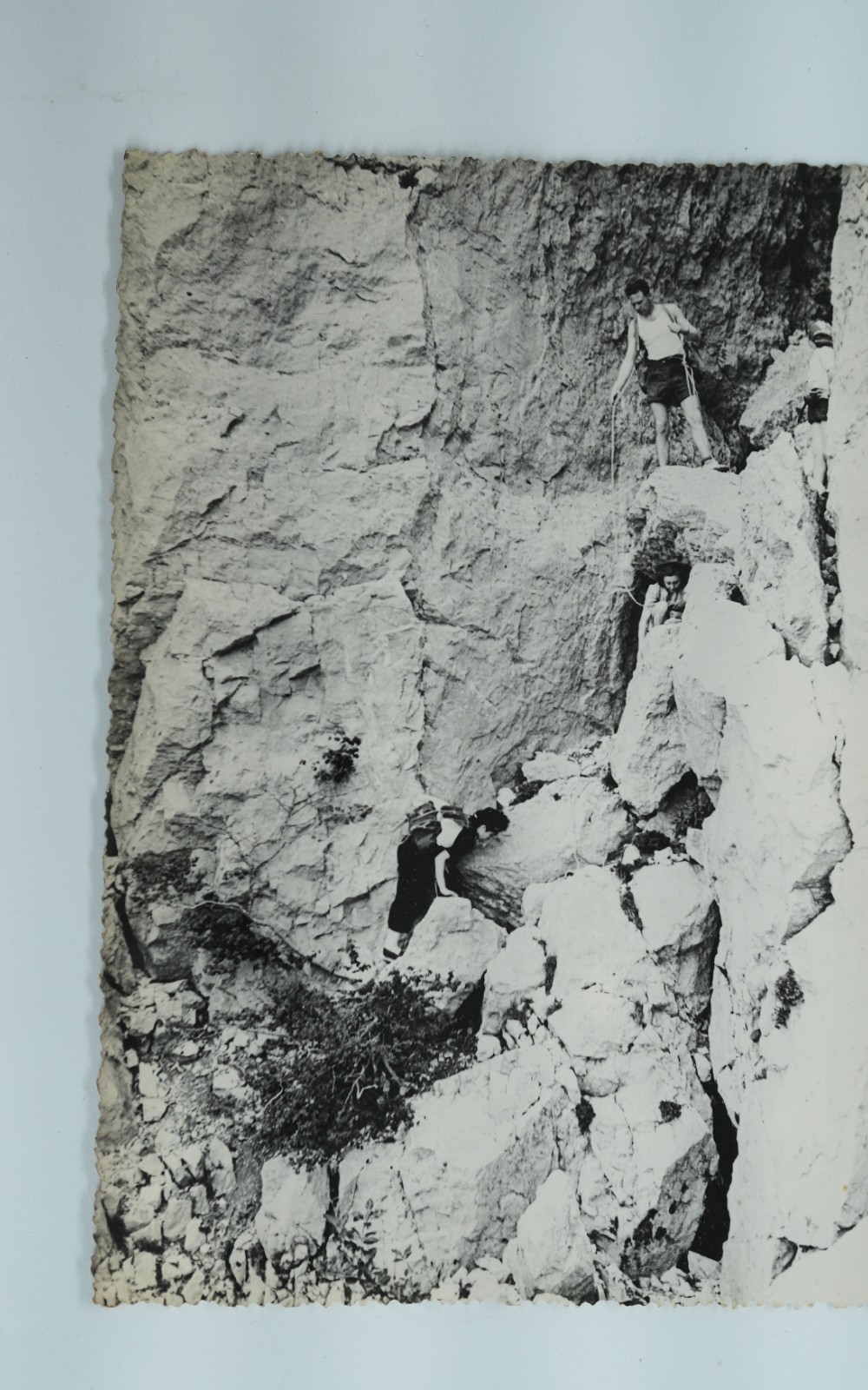 TIRAGE PHOTO Argentique France alpiniste amateur à Chamonix 10x15cm 1940