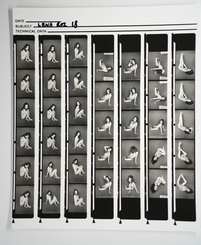 TIRAGE PHOTO Argentique planche contact nu artistique femme nue 24X29cm 1980