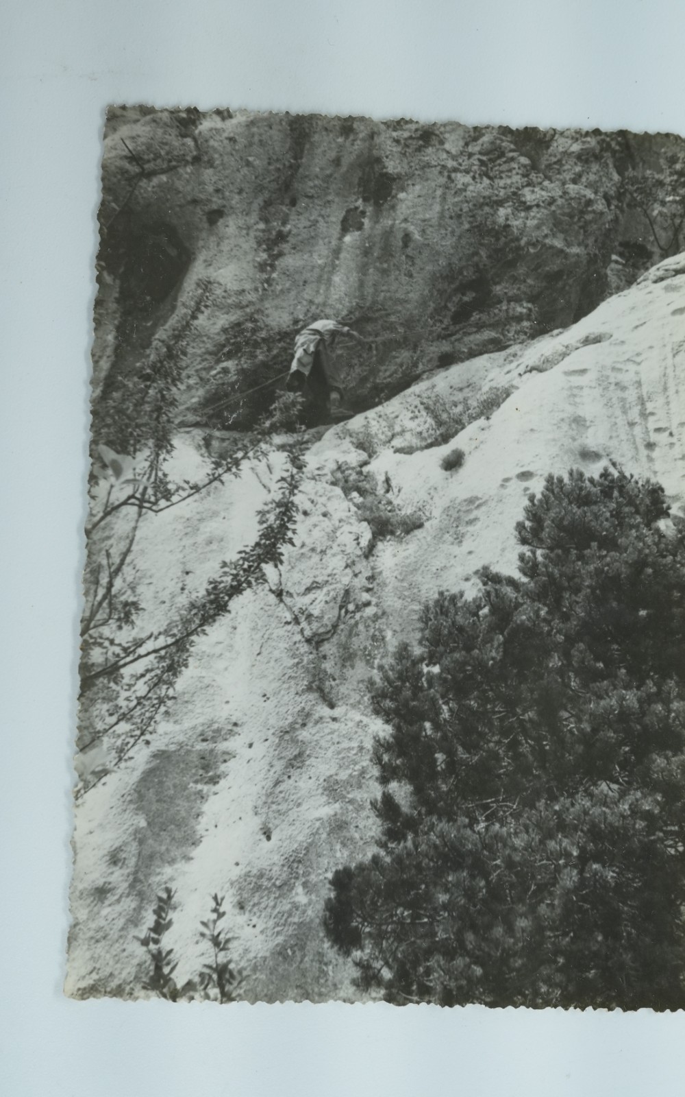 TIRAGE PHOTO Argentique France alpiniste amateur à Chamonix 10x15cm 1940