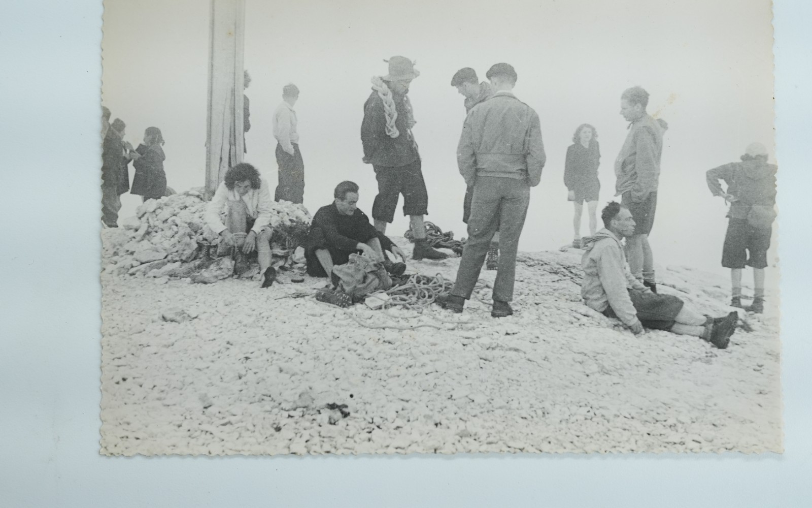 TIRAGE PHOTO Argentique France alpiniste amateur à Chamonix 10x15cm 1940