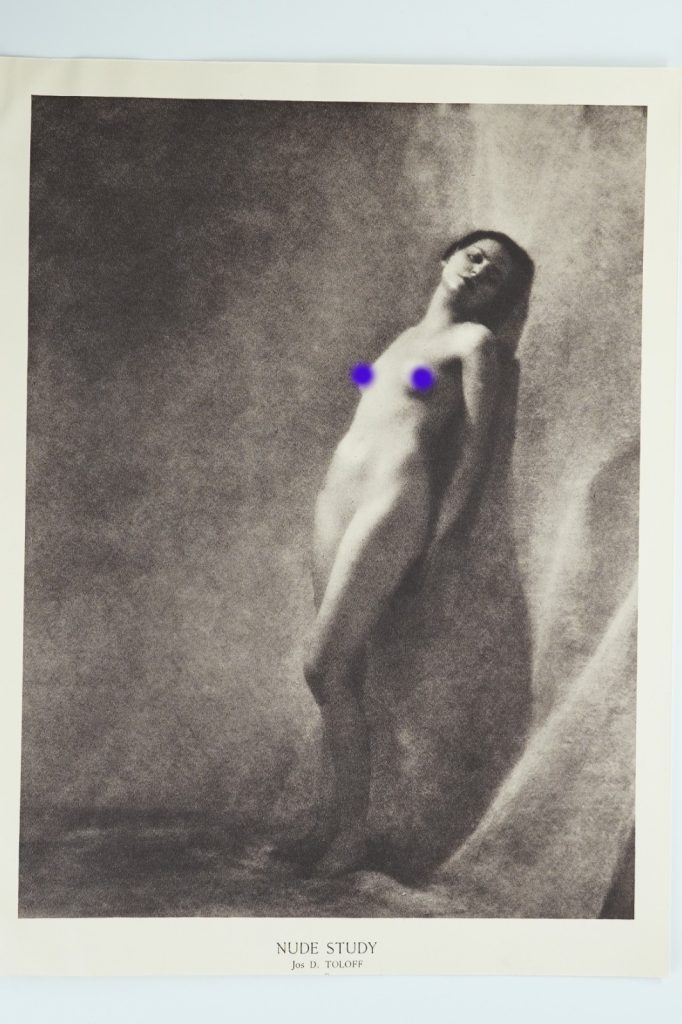 PHOTO Impression papier France FEMME NUE NU ARTISTIQUE 18X23cm 1940