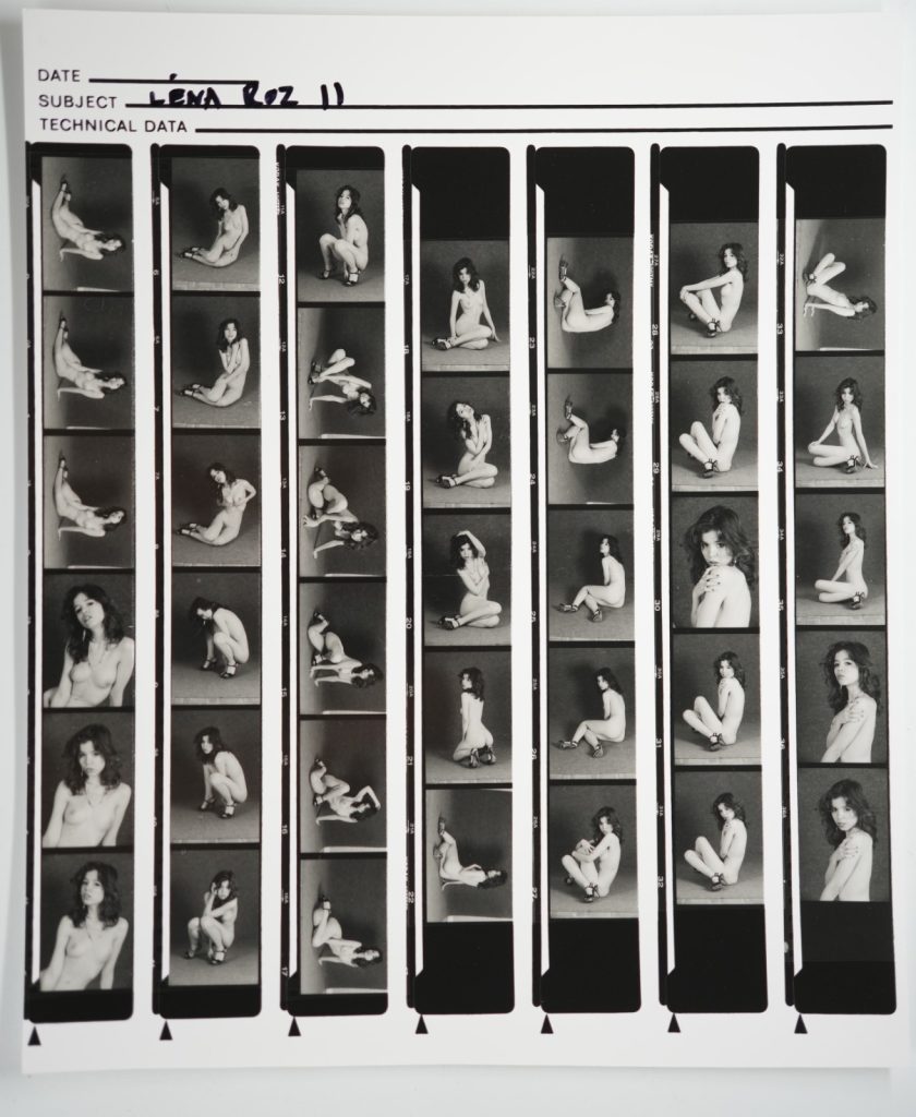 TIRAGE PHOTO Argentique planche contact nu artistique femme nue 24X29cm 1980