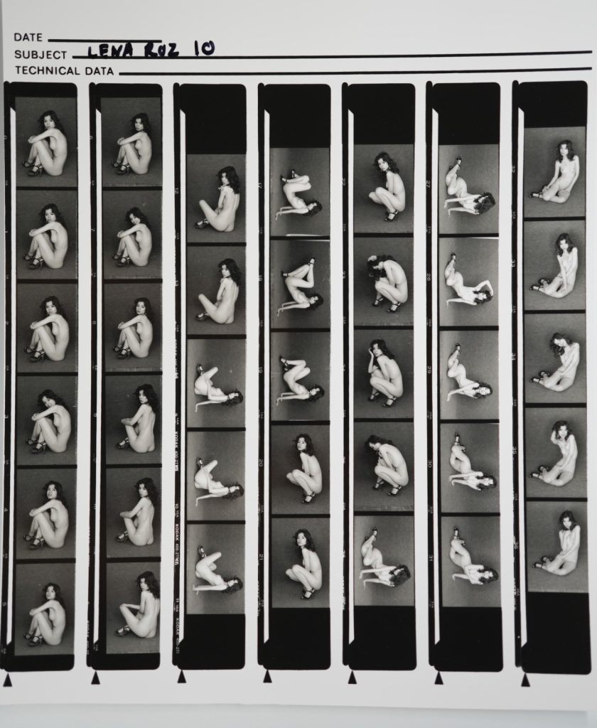 TIRAGE PHOTO Argentique planche contact nu artistique femme nue 24X29cm 1980