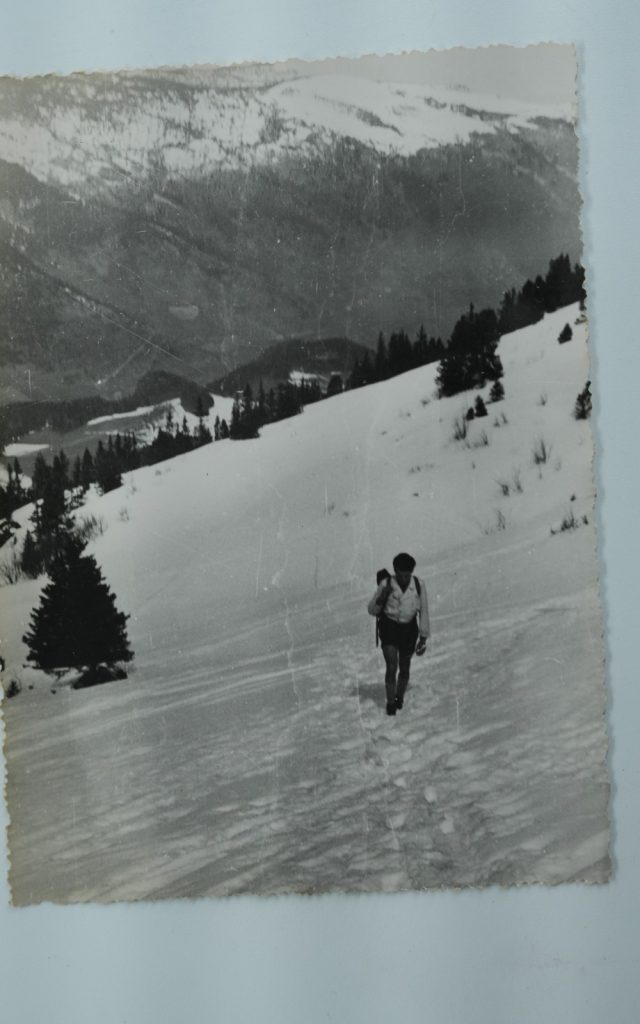 TIRAGE PHOTO Argentique	France	alpiniste amateur à Chamonix	10x15cm	1940
