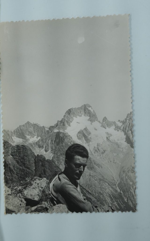 TIRAGE PHOTO Argentique	France	alpiniste amateur à Chamonix	10x15cm	1940