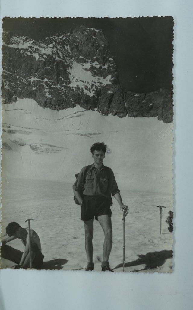 TIRAGE PHOTO Argentique	France	alpiniste amateur à Chamonix	10x15cm	1940
