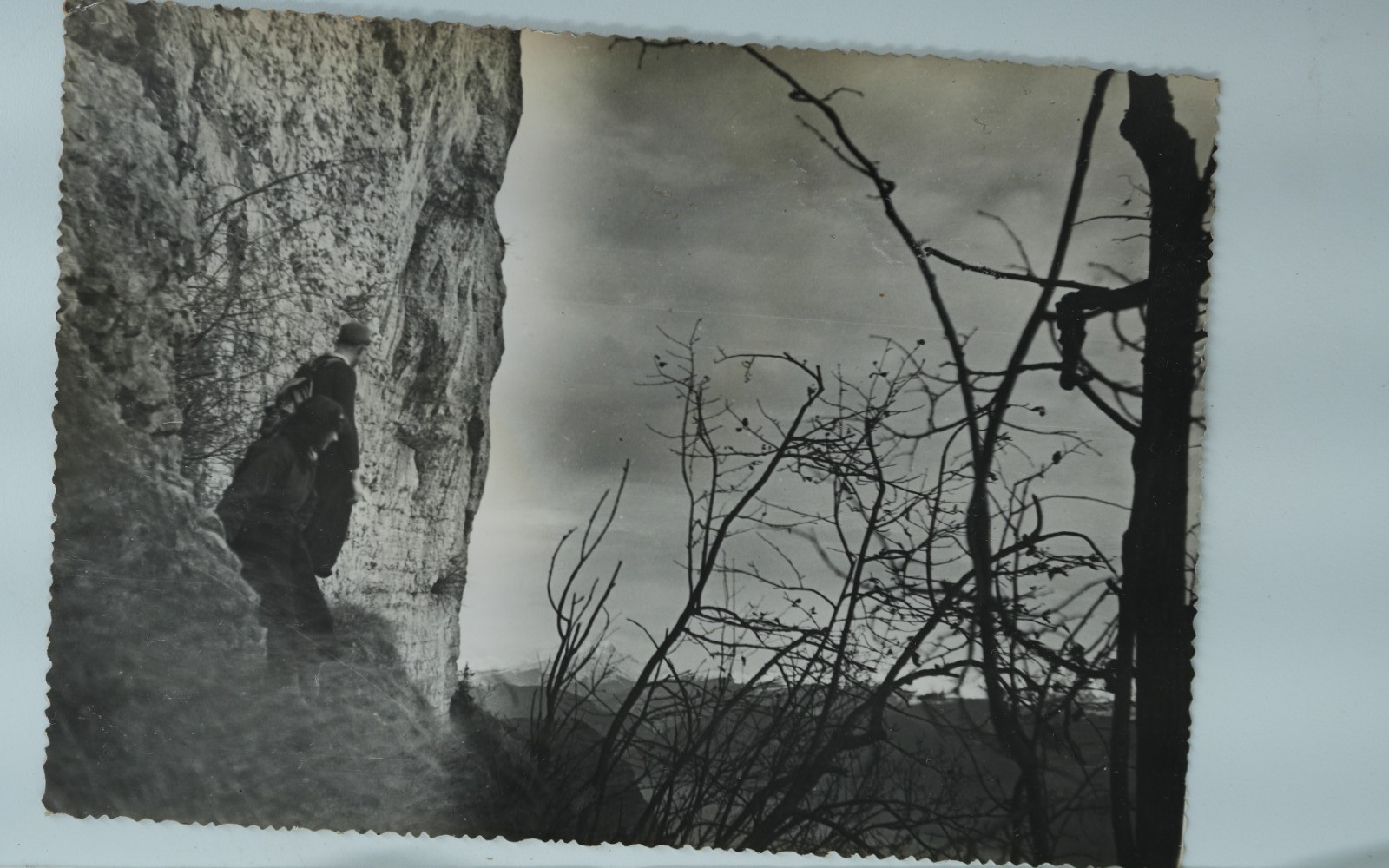 TIRAGE PHOTO Argentique France alpiniste amateur à Chamonix 10x15cm 1940