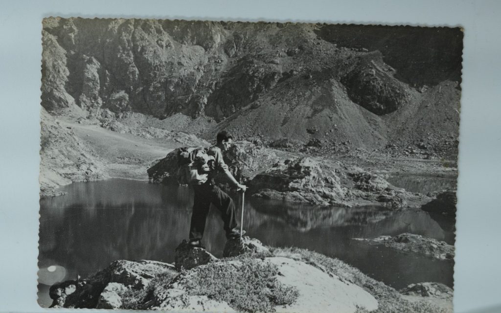 TIRAGE PHOTO Argentique France alpiniste amateur à Chamonix 10x15cm 1940