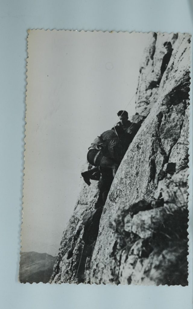 TIRAGE PHOTO Argentique France alpiniste amateur à Chamonix 10x15cm 1940
