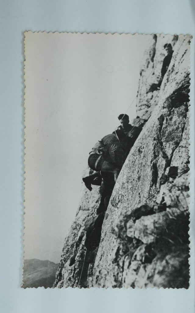 TIRAGE PHOTO Argentique France alpiniste amateur à Chamonix 10x15cm 1940