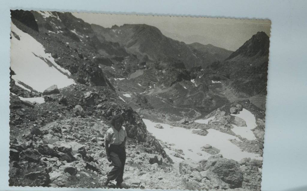 TIRAGE PHOTO Argentique France alpiniste amateur à Chamonix 10x15cm 1940