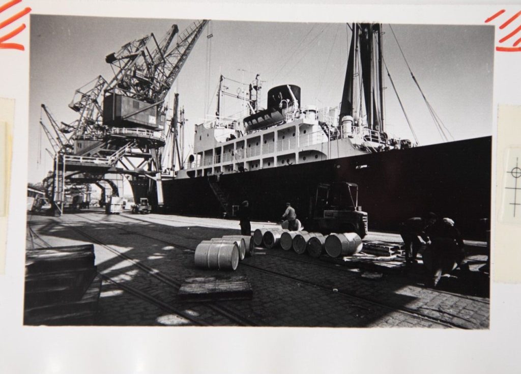 TIRAGE PHOTO ARGENTIQUE PHOTO DE PRESSE 1970 NORMANDIE 10X15cm PAQUEBOT