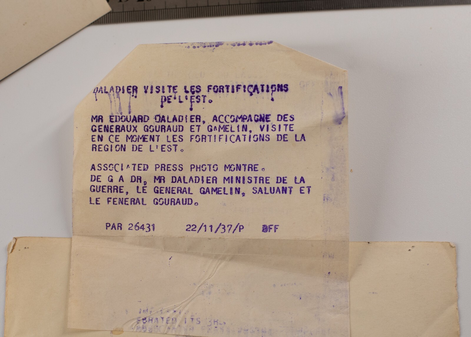 TIRAGE PHOTO de presse ARGENTIQUE, TAMPON, ASSOCIED PRESS 1937 13X20cm – Image 2