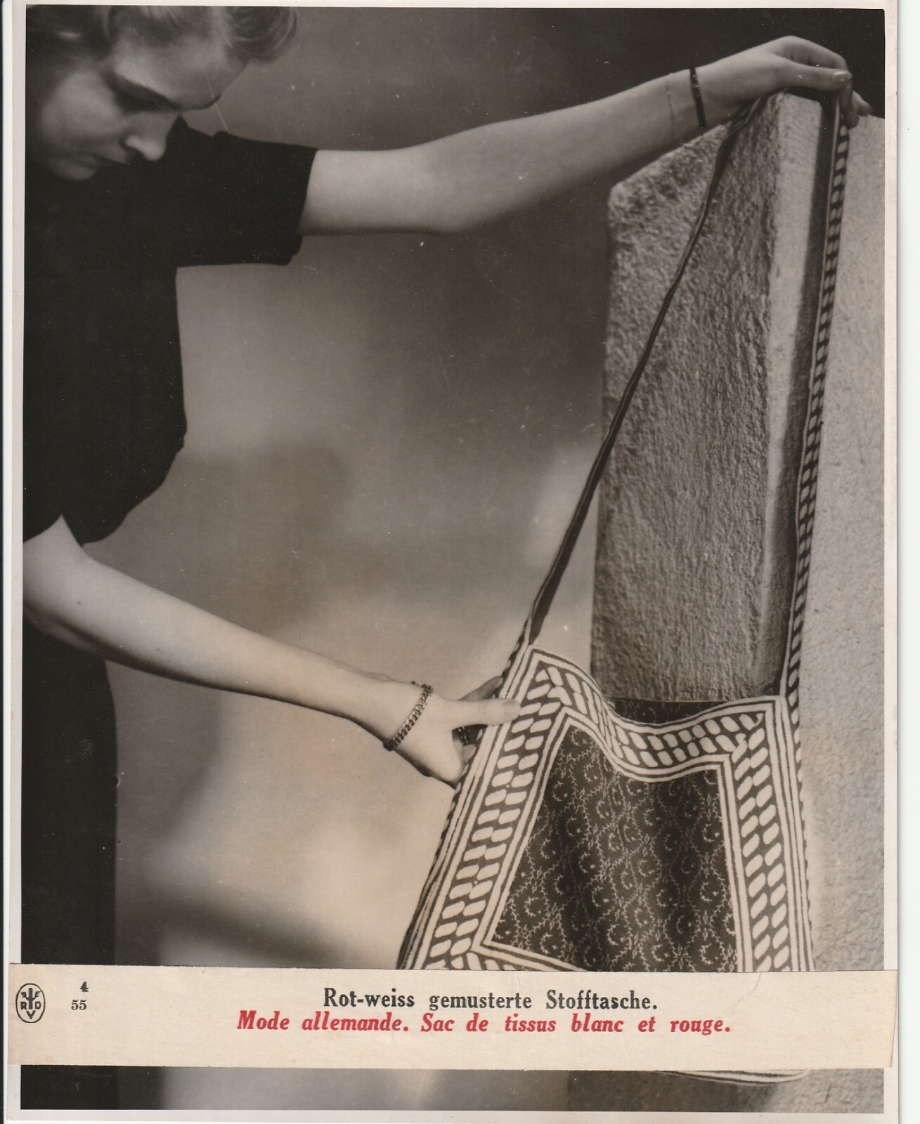 TIRAGE PHOTO argentique Bilderdienst 1940 MODE PHOTO DE PRESSE 18X22 Allemagne