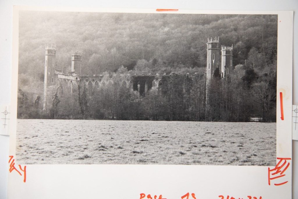 TIRAGE PHOTO	ARGENTIQUE PHOTO DE PRESSE 1970	NORMANDIE 13X22cm CHATEAU