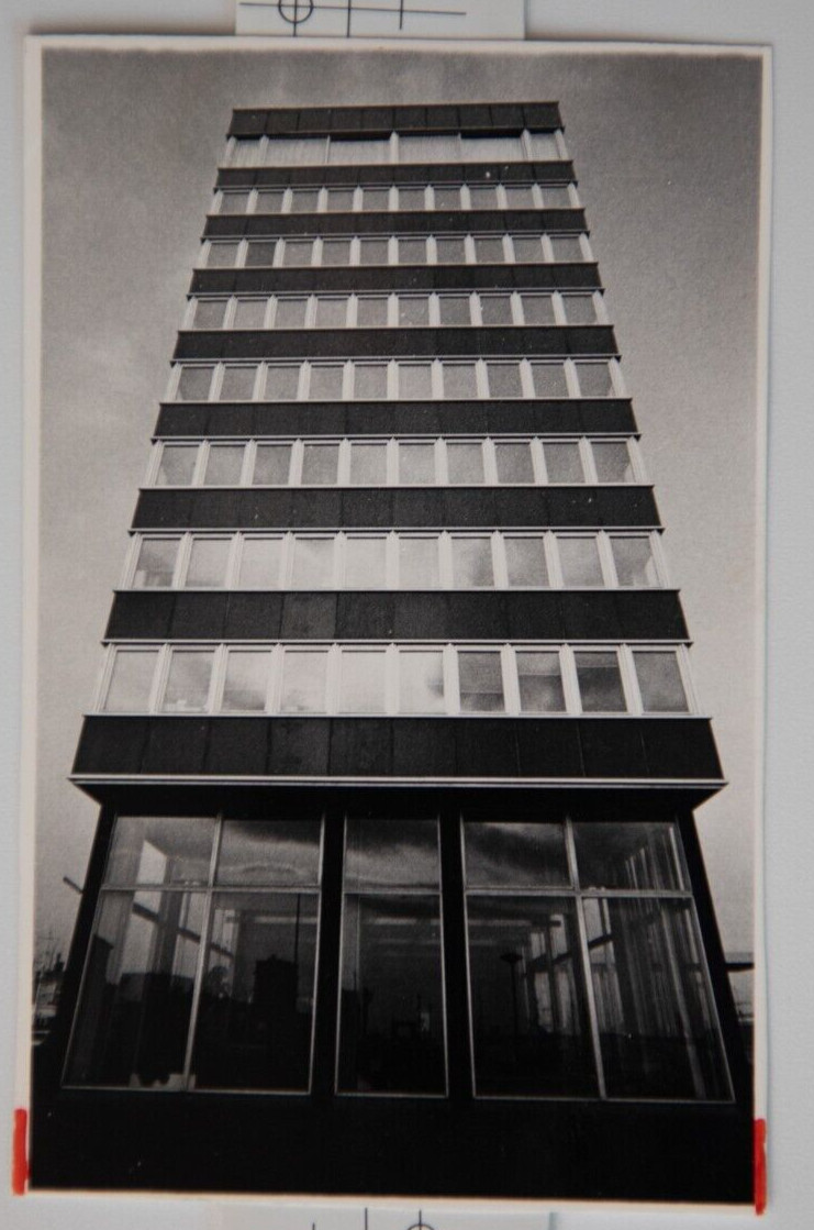 TIRAGE PHOTO ARGENTIQUE PHOTO DE PRESSE 1970 NORMANDIE 7X11cm URBANISME