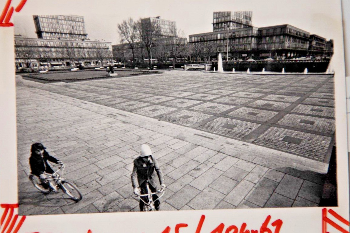TIRAGE PHOTO ARGENTIQUE PHOTO DE PRESSE 1970 NORMANDIE 7X11cm URBANISME