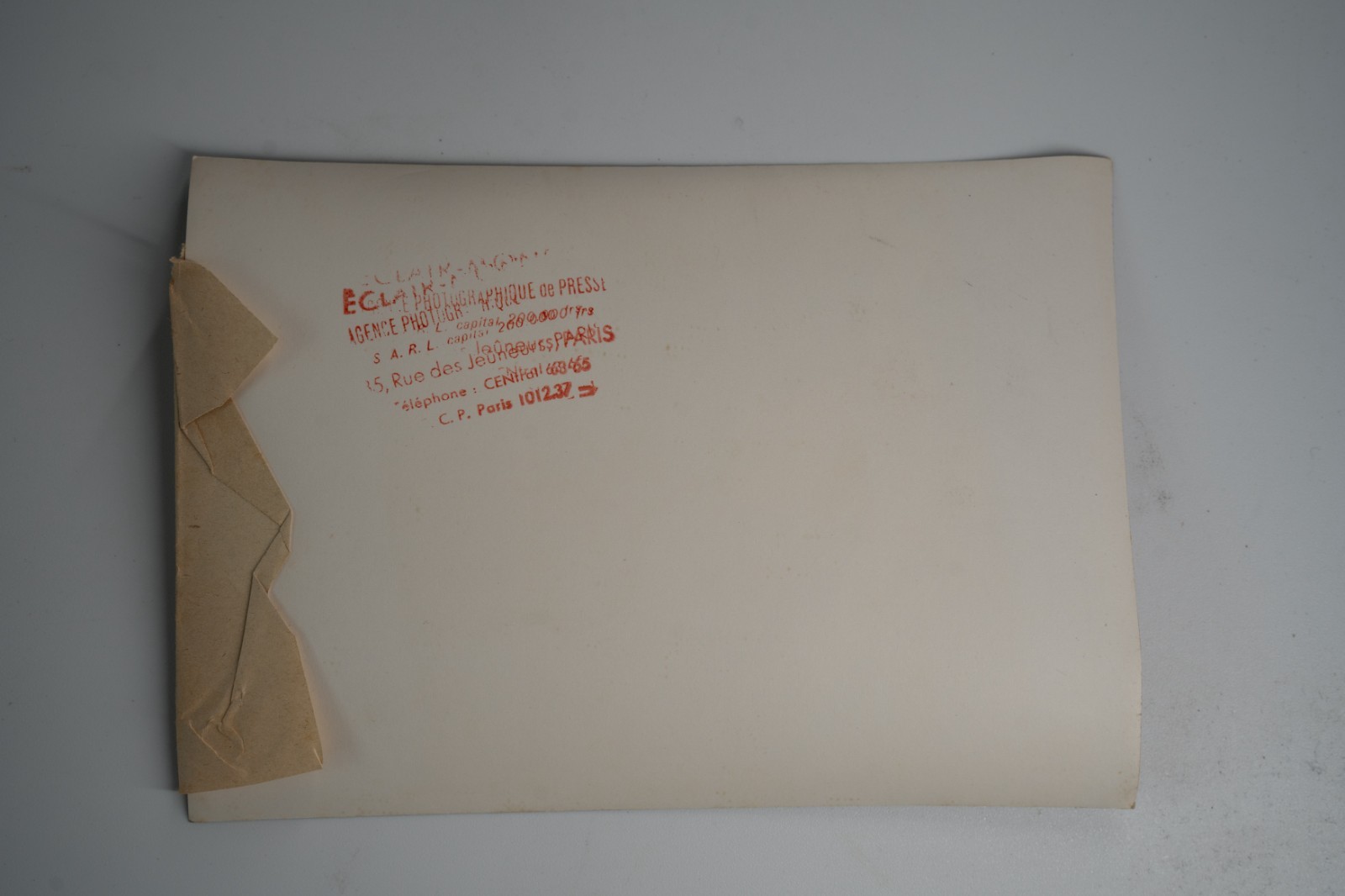 TIRAGE PHOTO DE PRESSE France actualité 13X18cm 1950 tampon de presse – Image 3