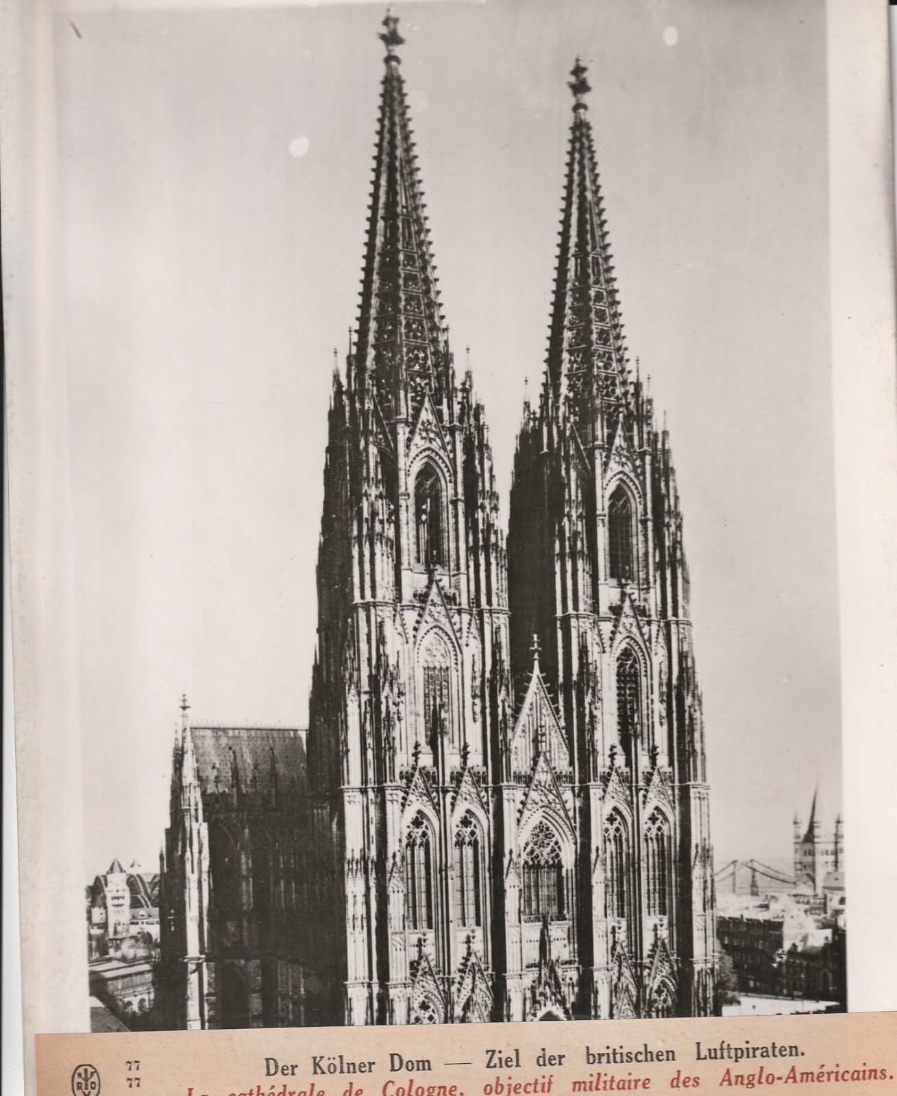 TIRAGE PHOTO argentique Baryté Scherl Bilderdienst 1940 PHOTO DE PRESSE 18x24cm